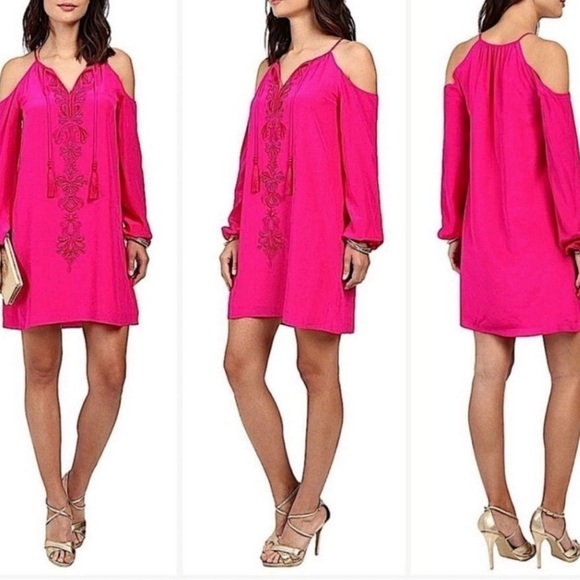 Lilly Pulitzer Fulton Tunic Dress in magenta - Picture 1 of 16